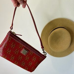 Red Vintage Dooney & Burke Clutch Purse